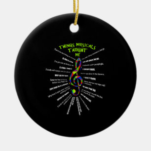 Music Atre Things Musicals hat mir Schauspieler 3  Keramik Ornament
