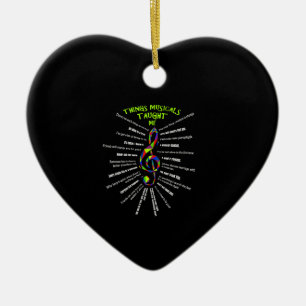 Music Atre Things Musicals hat mir Schauspieler 3  Keramik Ornament