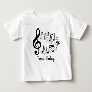 Music Baby Musiknoten in Oval Form T-shirt