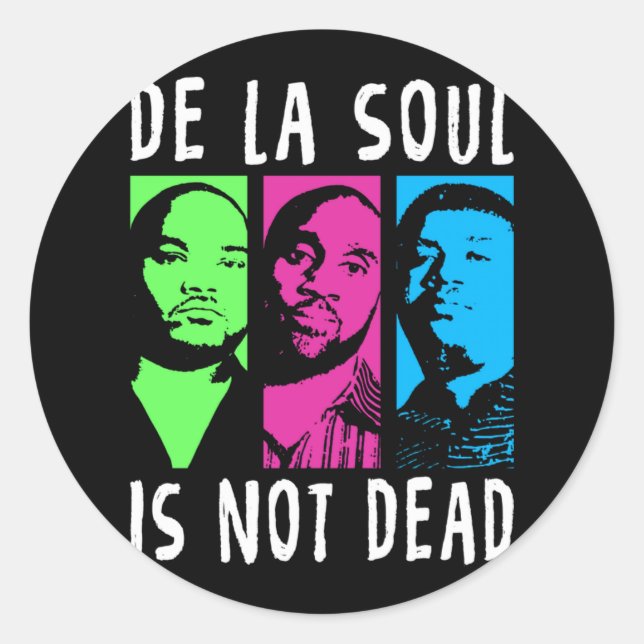 Music Band De La Soul Retro Style Runder Aufkleber (Vorderseite)