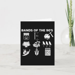 Music Bands Icons Pop Culture Funny Retro Grap Karte
