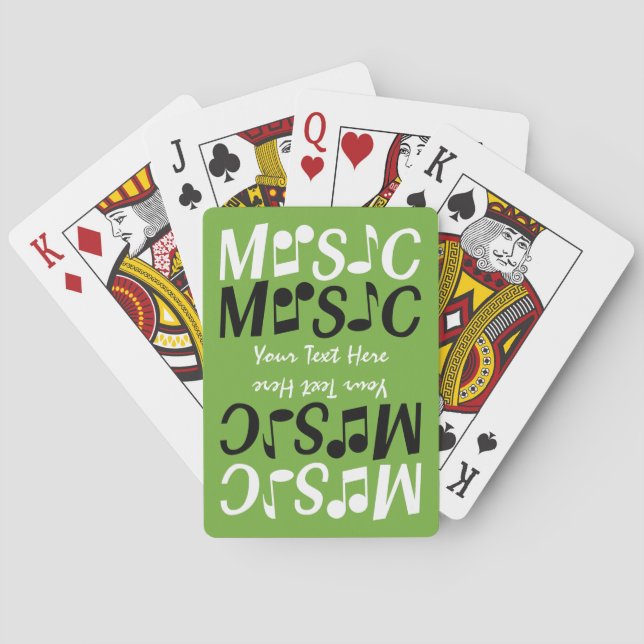 MUSIC benutzerdefinierte Spielkarten (Rückseite)