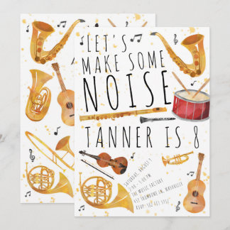 Music Birthday Party Einladung