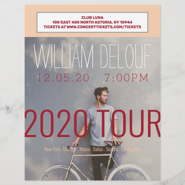 Music, Book, Tour, Band, Author Flyer (Vorne)