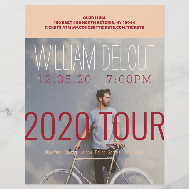 Music, Book, Tour, Band, Author Flyer (Vorne)