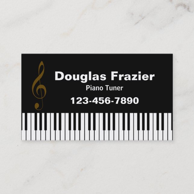 Music Business Card 2 Visitenkarte (Vorderseite)