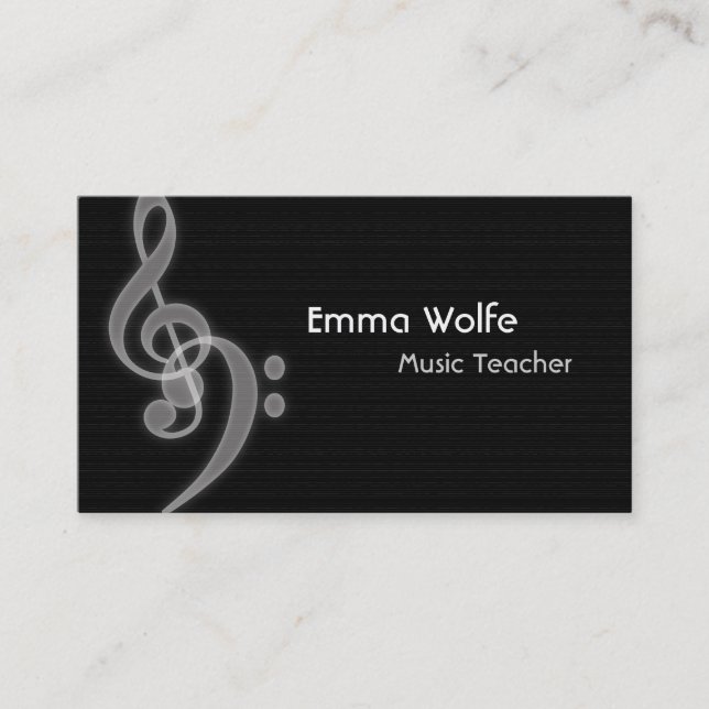 Music Business Card Visitenkarte (Vorderseite)
