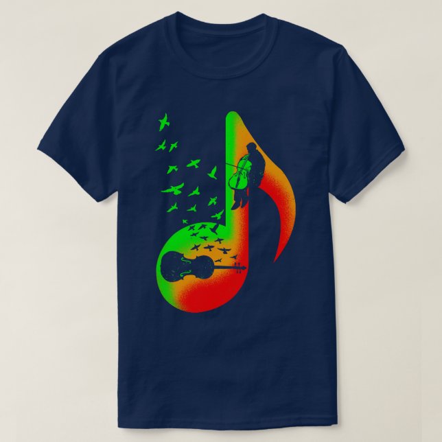 Music Cello Player T-Shirt (Design vorne)