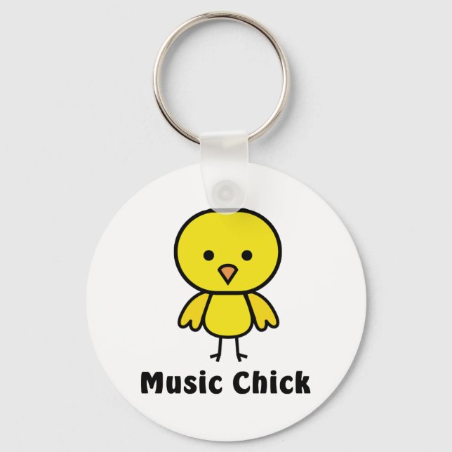 Music Chick Schlüsselanhänger (Vorderseite)