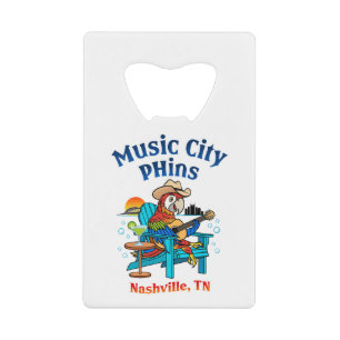 Music City Phins Carte de crédit SS Bottle Opener