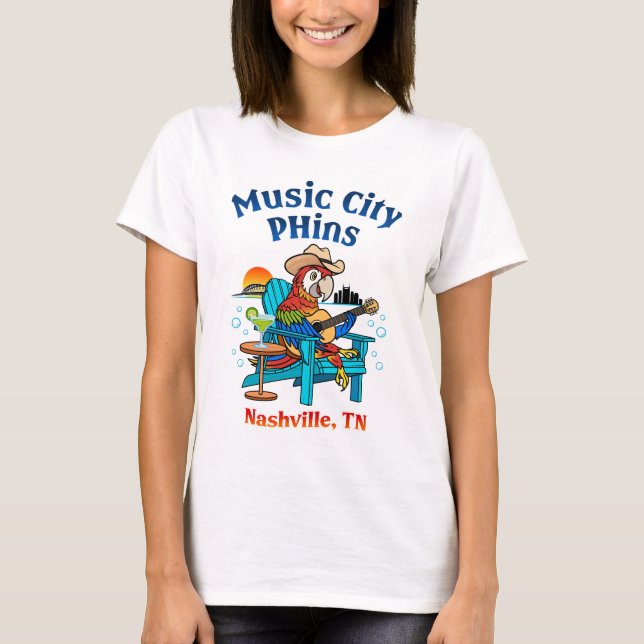 Music City Phins - Logo féminin T-Shirt (Devant)