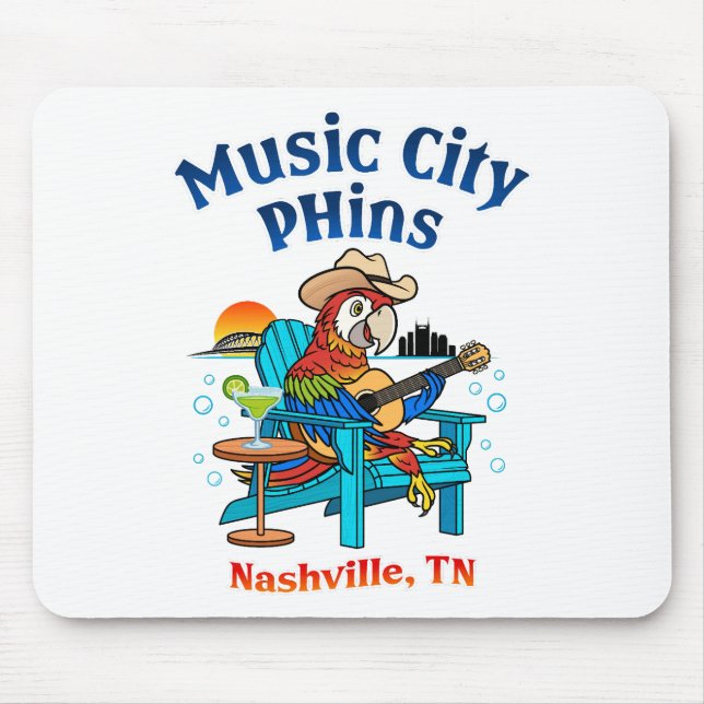 Music City Phins Mouse Pad Mousepad (Vorne)