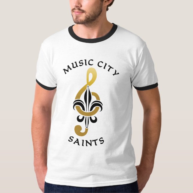 Music City Saints Baseball Team Nashville TN T-Shirt (Vorderseite)