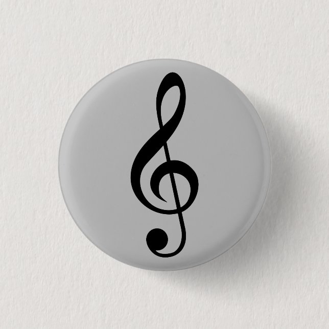 Music Clef Abzeichen Button (Vorderseite)