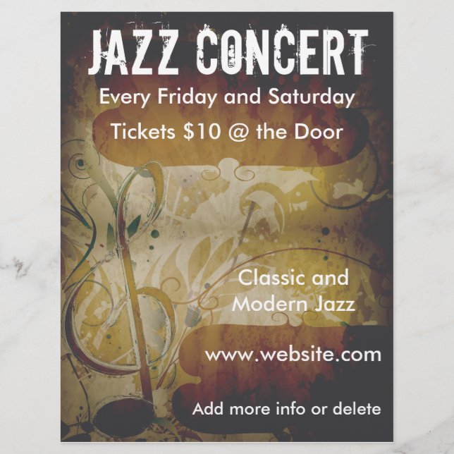 Music Concert Musiknote Flyer (Vorne)