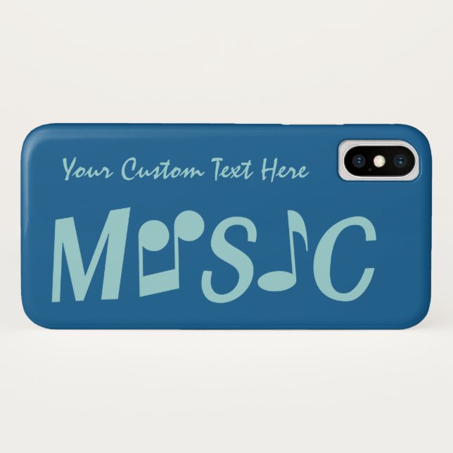 MUSIC Custom Color & Text Hüllen (Rückseite (Horizontal))