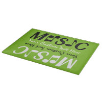 MUSIC Custom Farb- und Textschneidebrett