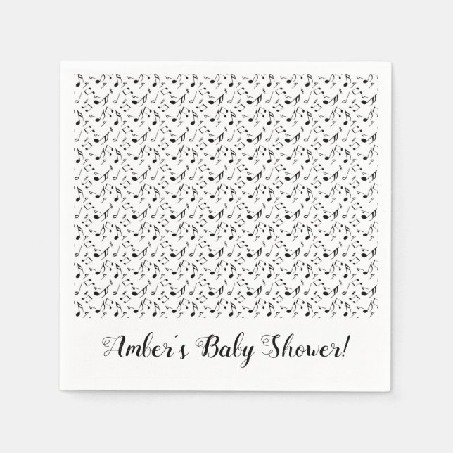 Music Custom Party Napkins Serviette (Vorderseite)