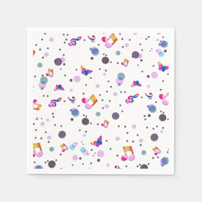 Music Dancing Serviette (Vorderseite)