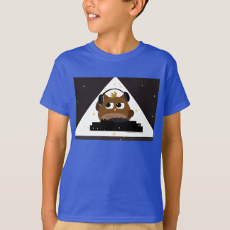 Music DJ Owl Design - Kids 3/4-Sleeve-T - Shirt