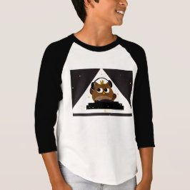 Music DJ Owl Design - Kids 3/4-Sleeve-T - Shirt