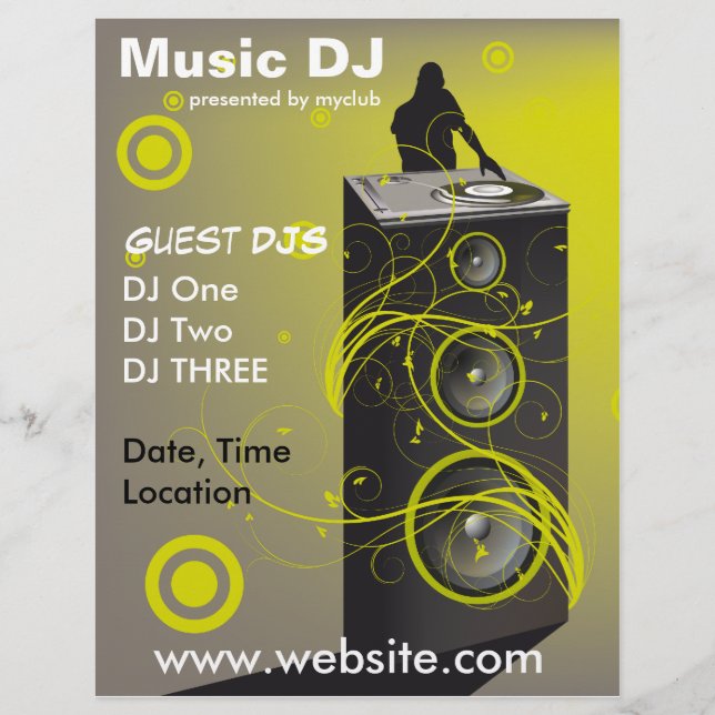 Music DJ Rave Flyer (Vorne)