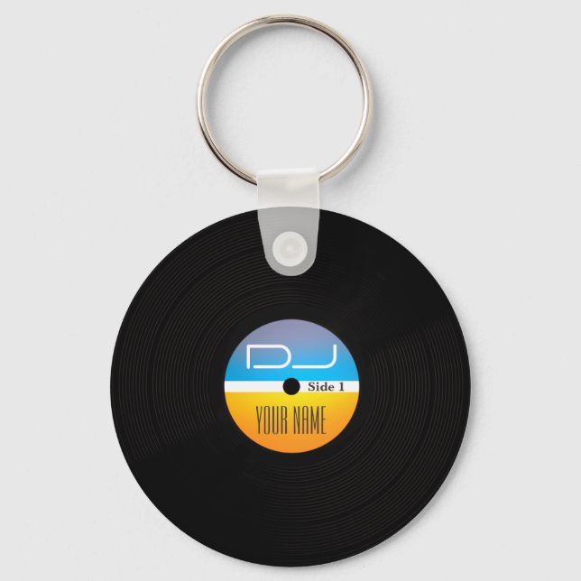Music DJ-Vinyl-Cover Schlüsselanhänger (Vorderseite)