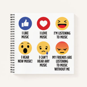 Music Emojis Notizbuch