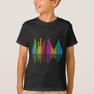 Music Equalizer Colorful Sound Volume Raver T-Shirt