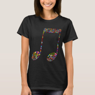 Music Equals Life Frequency Musicians Musiknote T-Shirt
