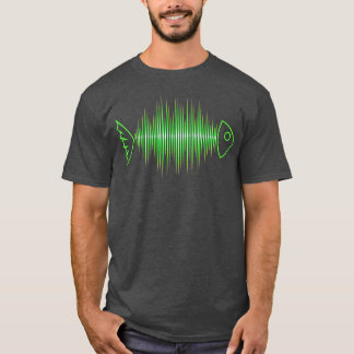 Music Fish Pulse Rate Dance House Techno T-Shirt