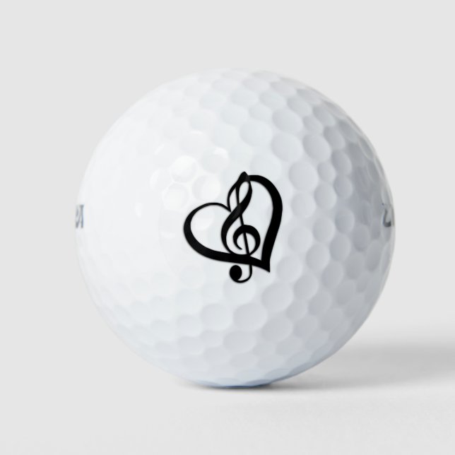 Music G Heart Golfball (Vorderseite)