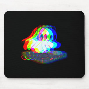 Music Ghost Halloween Techno Rave Halloween-Party Mousepad