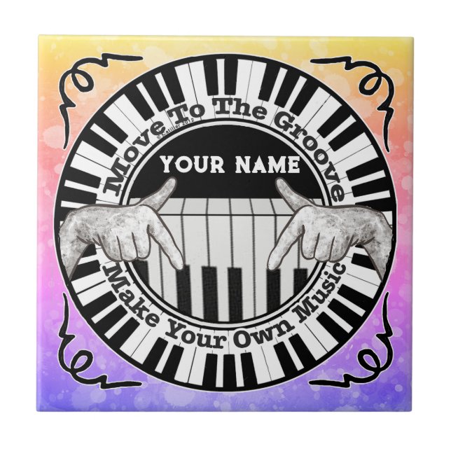 Music Groove  Fliese (Vorderseite)