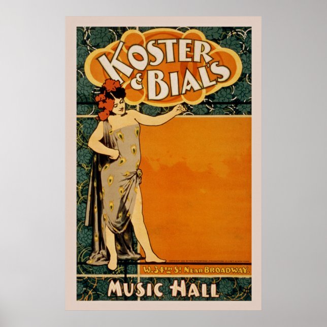 Music Hall Vintage Poster (Vorne)