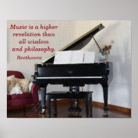 Music Higher Revelation — Art Printing - Beethoven