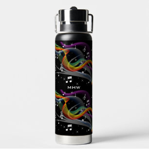 Music Illustration - benutzerdefinierte Monografie Trinkflasche