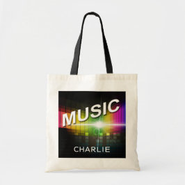 Music Illustration individuelle Name Tote Taschen