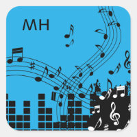 Music Illustration, kundenspezifische Monogramm-Au