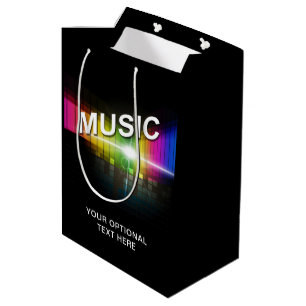 Music Illustration Tasche für Sondertexte Mittlere Geschenktüte