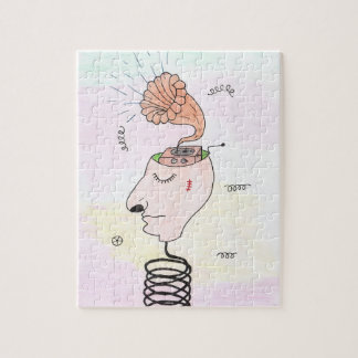 "Music in my head" Postcard