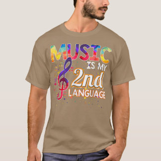 Music Is My 2nd Language Back To School Second Gra T-Shirt