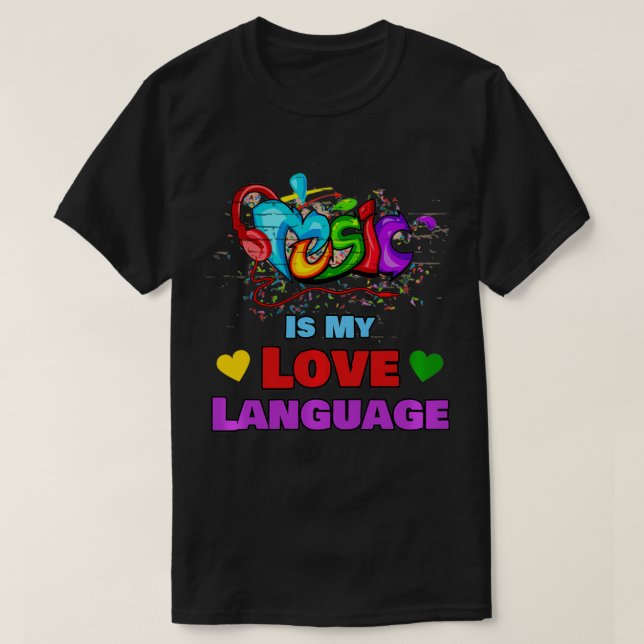 Music is my Liebe Language Liebe Music Pullover 1 (Design vorne)
