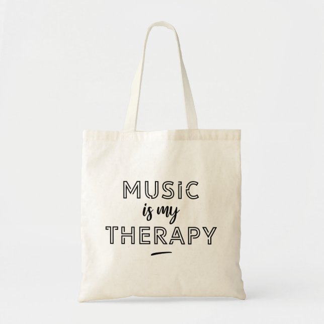 Music is my therapy tragetasche (Vorne)