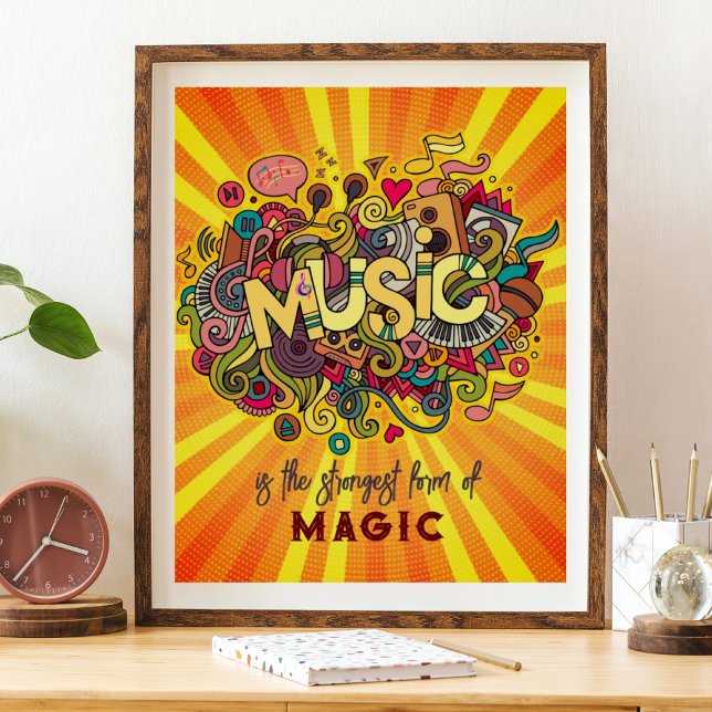MUSIC ist die stärkste Form der Magie Poster (Von Creator hochgeladen)