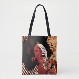 Music Jazz - afro-amerikanischer Jazzsänger vor Or Tasche
