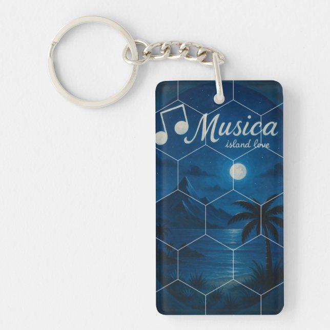 Music Keychain, Island Vibes (Devant)