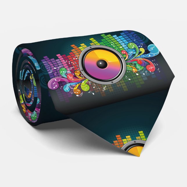 Music Lautsprecher and Beats Glow Krawatte (Gerollt)