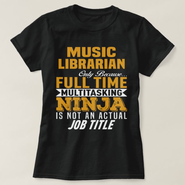 Music Librarian T-Shirt (Design vorne)