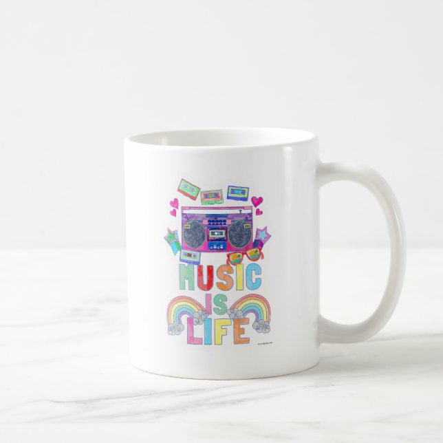 Music Life Epic Fun Music Cartoon Statement Kaffeetasse (Rechts)